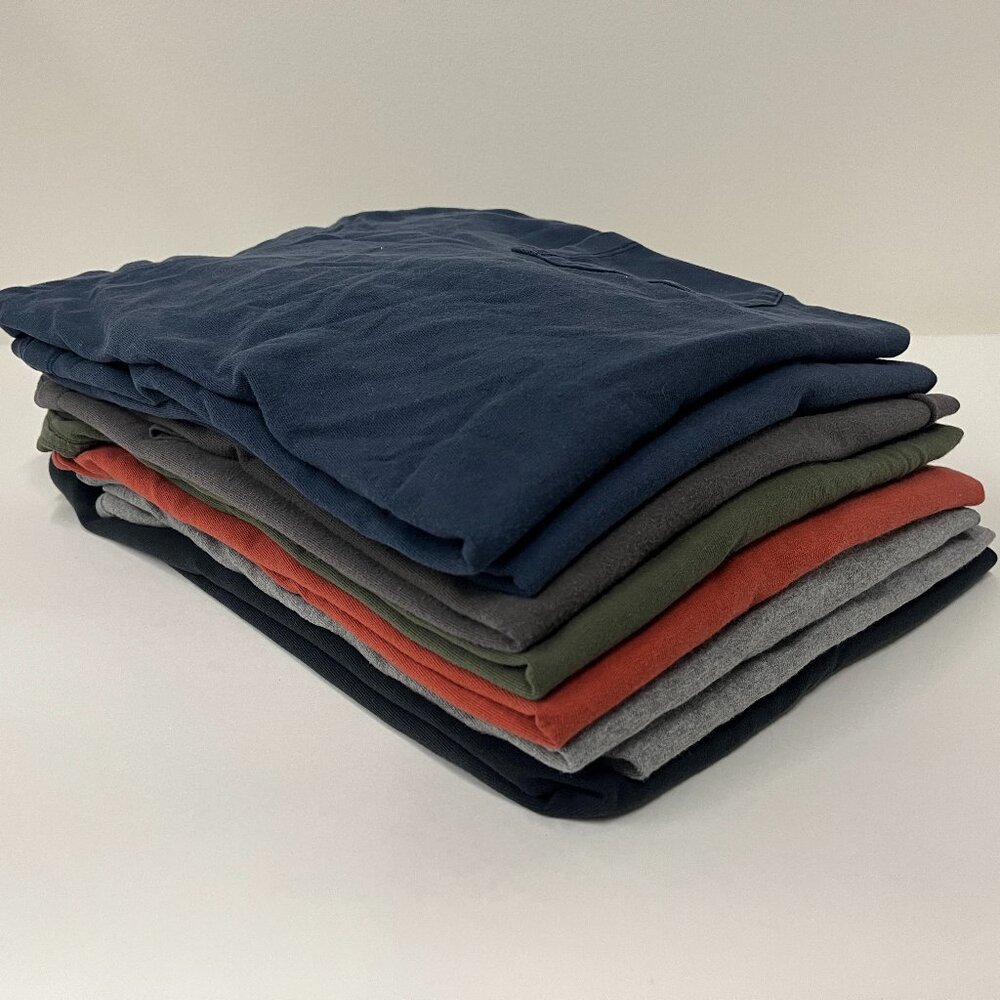 American Giant Heavyweight Cotton 8-Pack Set Heavyweight Pocket Tee Large